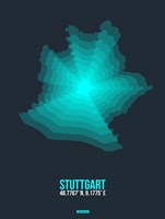 Stuttgart Radiant Map 1 Fine Art Print