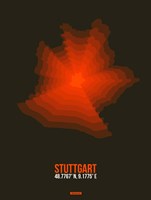 Stuttgart Radiant Map 2 Fine Art Print