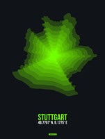 Stuttgart Radiant Map 3 Fine Art Print