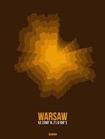 Warsaw Radiant Map 1 Fine Art Print