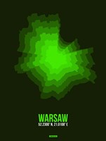 Warsaw Radiant Map 2 Fine Art Print