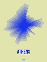 Athens Radiant Map 4 Fine Art Print