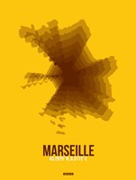 Marseille Radiant Map 3 Fine Art Print