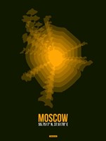 Moscow Radiant Map 2 Fine Art Print