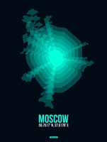 Moscow Radiant Map 3 Fine Art Print