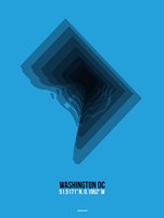 Washington DC Radiant Map 2 Fine Art Print