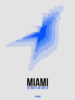 Miami Radiant Map 2 Fine Art Print