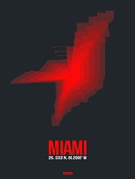 Miami Radiant Map 3 Fine Art Print