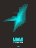 Miami Radiant Map 5 Fine Art Print