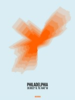 Philadelphia Radiant Map 1 Fine Art Print