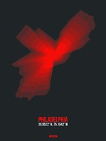 Philadelphia Radiant Map 3 Fine Art Print