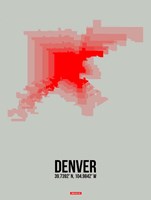Denver Radiant Map 1 Fine Art Print