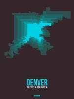 Denver Radiant Map 4 Fine Art Print