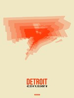 Detroit Radiant Map 2 Fine Art Print