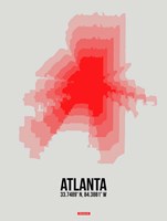 Atlanta Radiant Map 1 Fine Art Print
