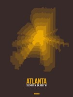 Atlanta Radiant Map 4 Fine Art Print