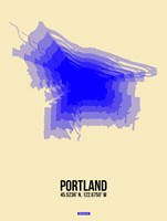 Portland Radiant Map 2 Fine Art Print