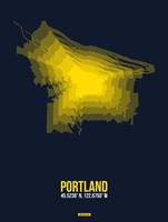 Portland Radiant Map 4 Fine Art Print