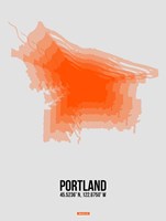 Portland Radiant Map 5 Fine Art Print