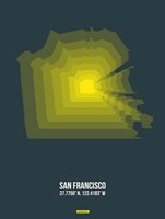 San Francisco Radiant Map 1 Fine Art Print