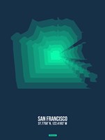 San Francisco Radiant Map 2 Fine Art Print