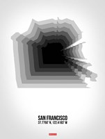 San Francisco Radiant Map 4 Fine Art Print