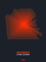 San Francisco Radiant Map 5 Fine Art Print
