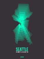 Seattle Radiant Map 1 Fine Art Print