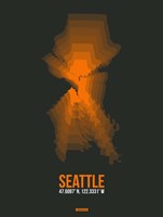 Seattle Radiant Map 3 Fine Art Print