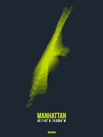 Manhattan Radiant Map 1 Fine Art Print