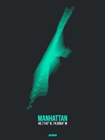 Manhattan Radiant Map 2 Fine Art Print