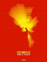 Los Angeles Radiant Map 5 Fine Art Print