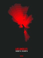 Los Angeles Radiant Map 6 Fine Art Print