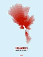 Los Angeles Radiant Map 7 Fine Art Print