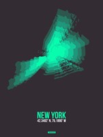 New York Radiant Map 2 Fine Art Print