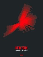 New York Radiant Map 3 Fine Art Print