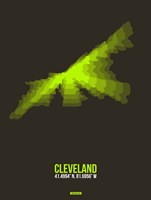 Cleveland Radiant Map 1 Fine Art Print
