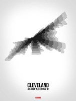 Cleveland Radiant Map 4 Fine Art Print