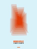 Minneapolis Radiant Map 1 Fine Art Print