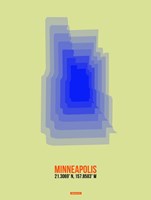 Minneapolis Radiant Map 4 Fine Art Print