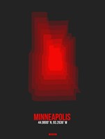 Minneapolis Radiant Map 5 Fine Art Print