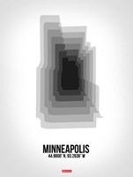 Minneapolis Radiant Map 6 Fine Art Print