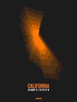 California Radiant Map 2 Fine Art Print