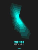 California Radiant Map 3 Fine Art Print