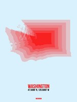 Washington Radiant Map 2 Fine Art Print