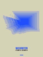 Washington Radiant Map 3 Fine Art Print