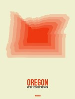 Oregon Radiant Map 2 Fine Art Print