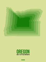Oregon Radiant Map 3 Fine Art Print