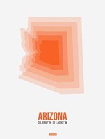 Arizona Radiant Map 1A Fine Art Print
