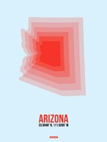 Arizona Radiant Map 2A Fine Art Print